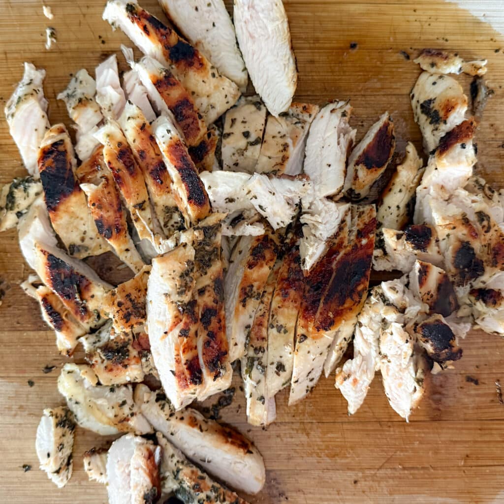 Slices of Cooked Chicken