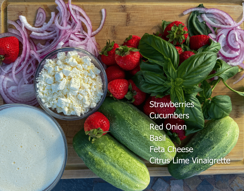 Strawberry Lime Salad Ingredients