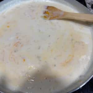 Cheese Sauce in Skillet