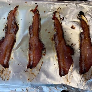 Baked Bacon on Aluminum Foil