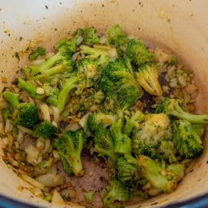 Sauteed Broccoli, Onions and Garlic