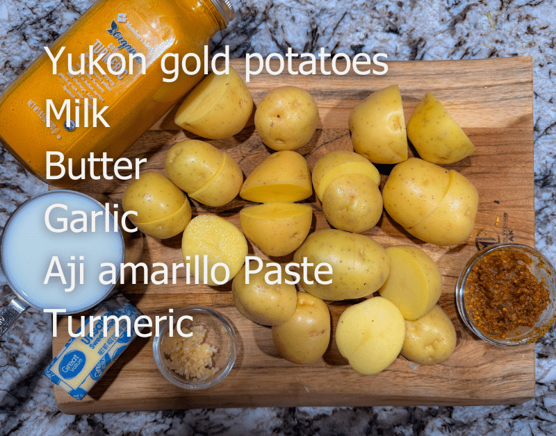 Aji Amarillo Mashed Potatoes Ingredients