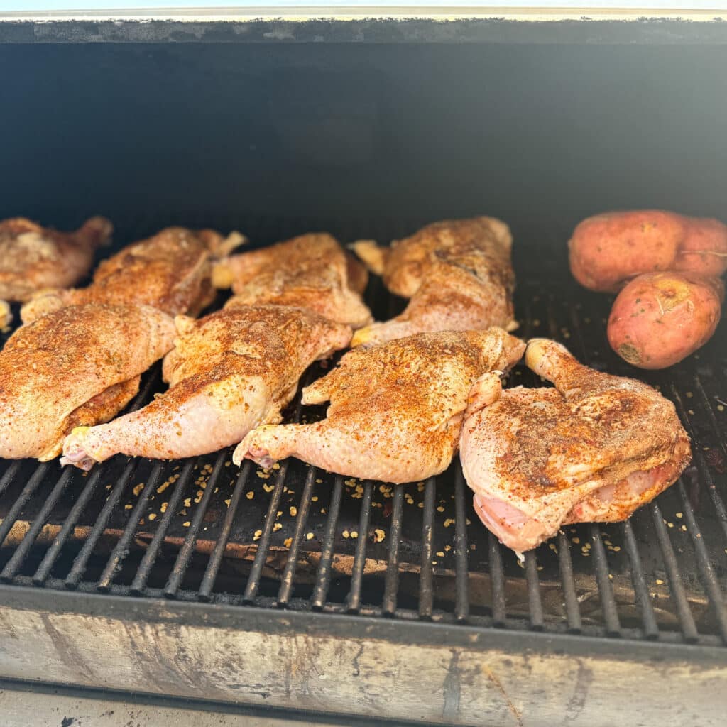 Bbq Chicken Quarters on Recteq
