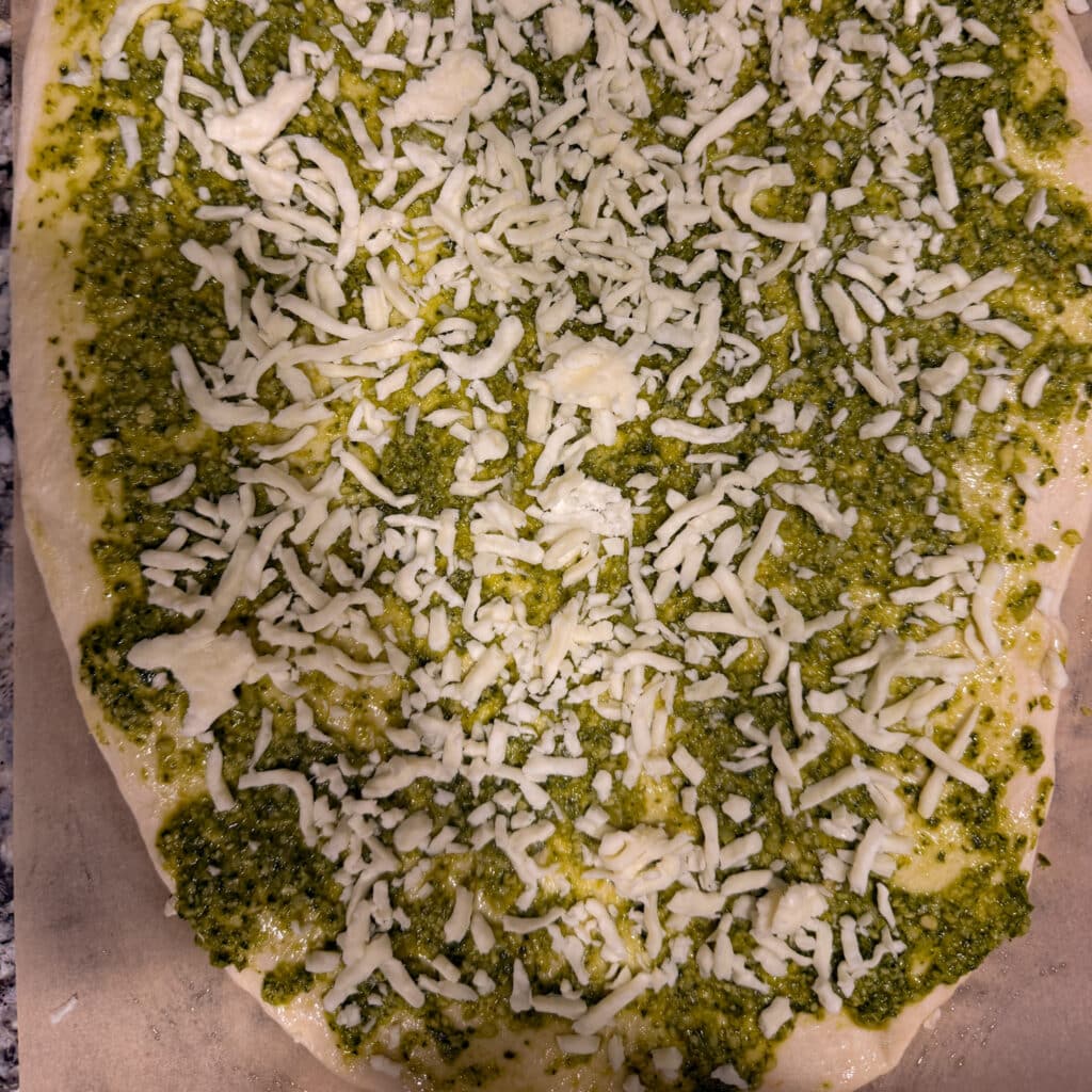 Cheese on Mushrooms and Onions on Steak Topping for Steak and Gorgonzola Pizza