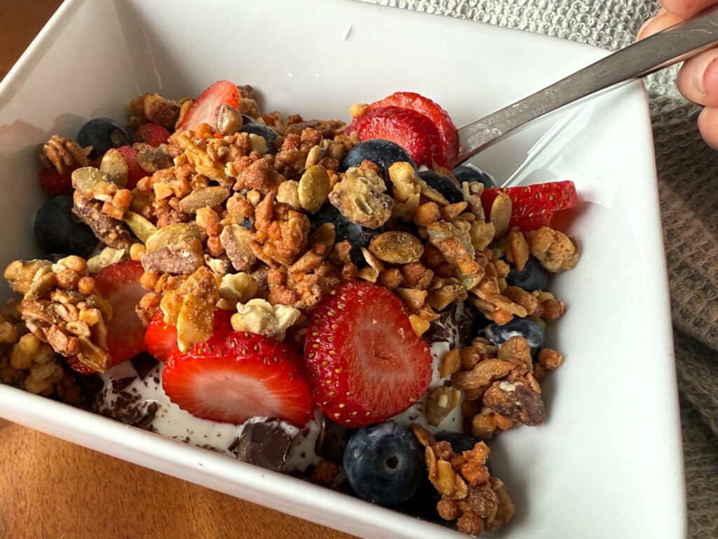 Dark Chocolate Berry Yogurt Parfait