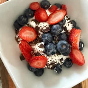 Yogurt, Dark Choclate and Berries