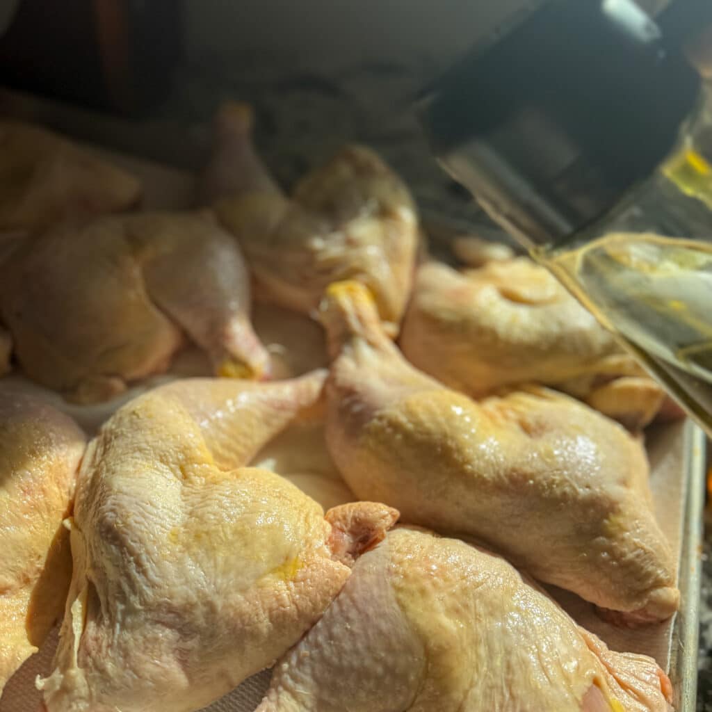 Bbq Chicken Quarters Olive Oil