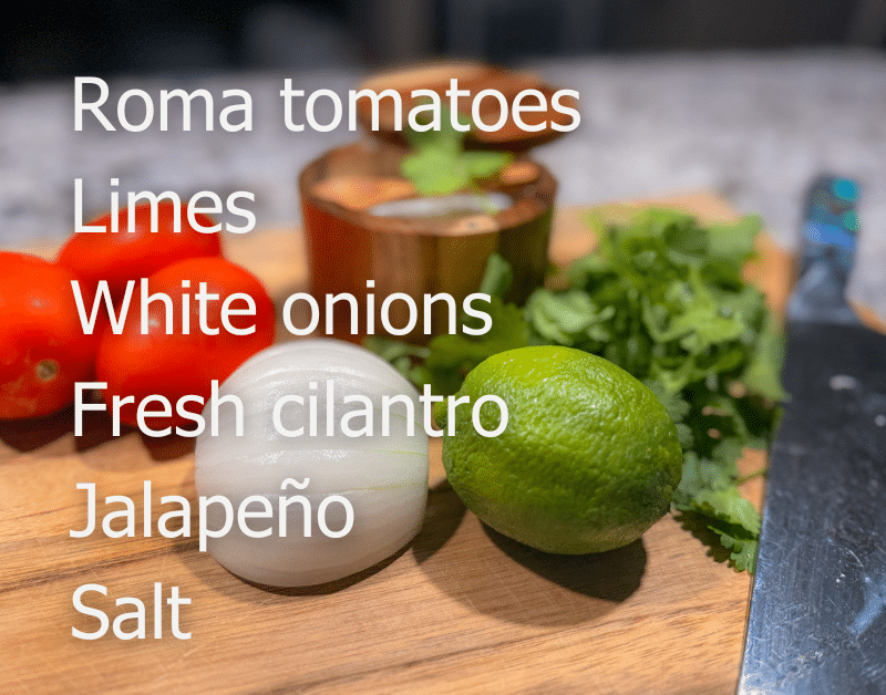 Pico De Gallo Ingredients