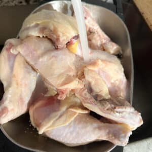 Rinsed Chicken Quarters