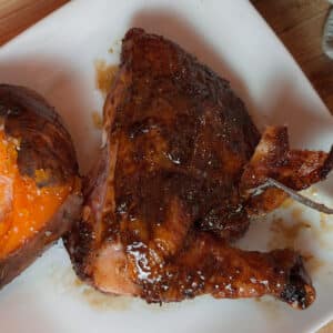 Bbq Chicken Quarters off Smoker