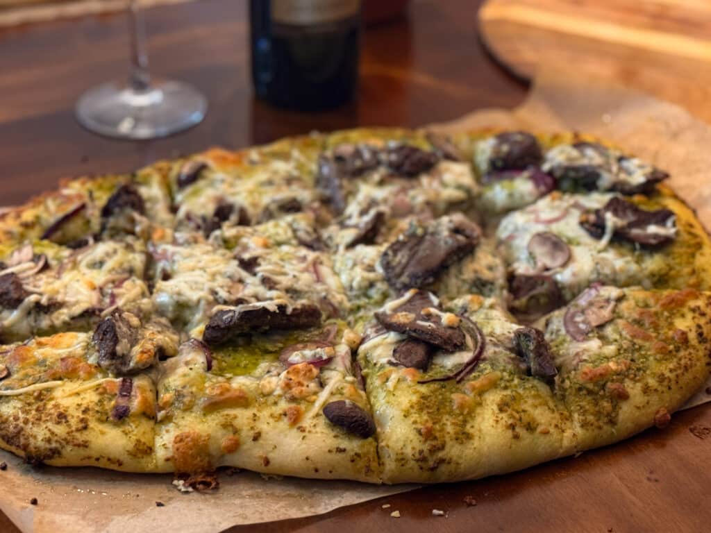 Steak and Gorgonzola Pizza